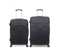 Lot de 2 - Valise grand format et valise weekend CHELSEA - noir - AMERICAN TRAVEL