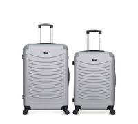 Lot de 2 - Valise grand format et valise weekend CONGO - gris - WAVE PARIS