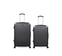 - lot de 2 - valise grand format et valise weekend congo - noir