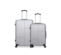 - lot de 2 - valise grand format et valise weekend coronado - gris