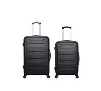 - lot de 2 - valise grand format et valise weekend elbe - noir