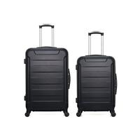 Lot de 2 - Valise grand format et valise weekend ELBE - noir - WAVE PARIS