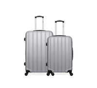 hero - lot de 2 - valise grand format et valise weekend himalaya - gris gris G