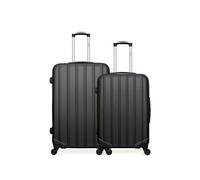 hero - lot de 2 - valise grand format et valise weekend himalaya - gris fonce gris fonce G