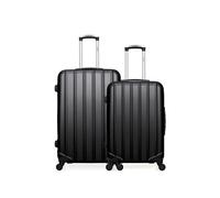 hero - lot de 2 - valise grand format et valise weekend himalaya - noir noir G