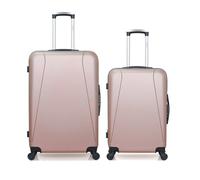 Lot de 2 - Valise grand format et valise weekend LANZAROTE - rose - HERO