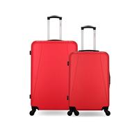 Lot de 2 - Valise grand format et valise weekend LANZAROTE - rouge - HERO