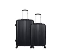 - lot de 2 valises grand format et weekend abs lipari - noir
