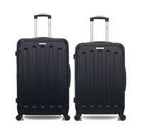 bluestar - lot de 2 - valise grand format et valise weekend madrid - noir