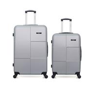 Lot de 2 - Valise grand format et valise weekend MIAMI - gris - BLUESTAR