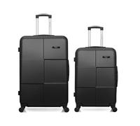Lot de 2 - Valise grand format et valise weekend MIAMI - noir - BLUESTAR