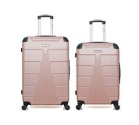 Lot de 2 - Valise grand format et valise weekend OTTAWA rose