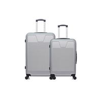 - lot de 2 - valise grand format et valise weekend selenga - gris