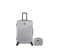lot de 2 - valise grand format et vanity peter - gris