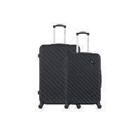 lot de 2 valise grand format et weekend cité noir