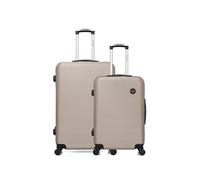 lot de 2 valise grand format et weekend london beige beige G