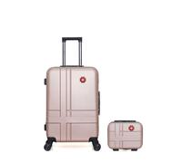 LOT DE 2 - Valise Week-end et Vanity USTER - rose - SWISS KOPPER