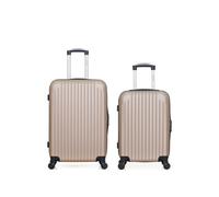 hero - lot de 2 - valise weekend et valise cabine carpates - beige beige G