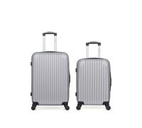 hero - lot de 2 - valise weekend et valise cabine carpates - gris gris G