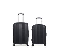 hero - lot de 2 - valise weekend et valise cabine carpates - noir noir G