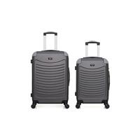 - lot de 2 - valise weekend et valise cabine congo - gris fonce