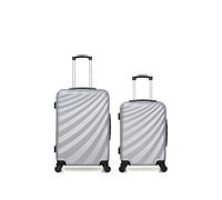 - lot de 2 - valise weekend et valise cabine danube - gris