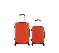 - lot de 2 - valise weekend et valise cabine danube - orange