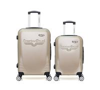 Lot de 2 - Valise weekend et valise cabine DC - beige - AMERICAN TRAVEL