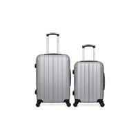 Lot de 2 - valise weekend et valise cabine fogo - gris