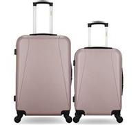 Lot de 2 - valise weekend et valise cabine lanzarote HERO - rose dore rose dore G