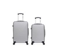 - lot de 2 - valise weekend et valise cabine lena - gris
