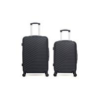 - lot de 2 - valise weekend et valise cabine lena - noir