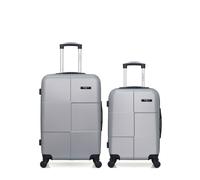 Lot de 2 - Valise weekend et valise cabine MIAMI GRIS