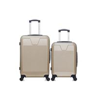 Lot de 2 - Valise weekend et valise cabine SELENGA - BEIGE - WAVE PARIS
