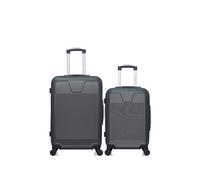 - lot de 2 - valise weekend et valise cabine selenga - gris fonce