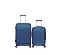 wave paris - lot de 2 valises weekend et cabine abs selenga - marine marine