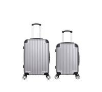 - lot de 2 valises week-end et cabine tage - gris