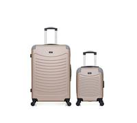 - lot de 2 - valise weekend et valise cabine xxs congo - beige