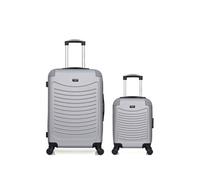 - lot de 2 - valise weekend et valise cabine xxs congo - gris