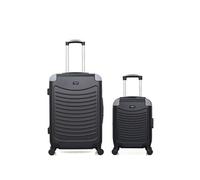 - lot de 2 - valise weekend et valise cabine xxs congo - noir