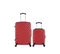 - lot de 2 - valise weekend et valise cabine xxs danube - bordeaux