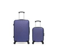 - lot de 2 - valise weekend et valise cabine xxs lena - marine