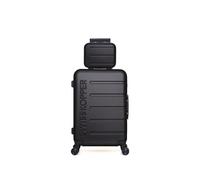 - lot de 2 - valise weekend et vanity aigle - noir