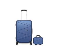 - lot de 2 - valise weekend et vanity amazone - marine