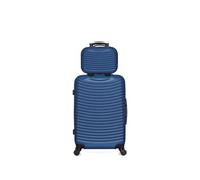hero - lot de 2 valises weekend et vanity abs etna - marine marine