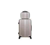 Valise weekend et vanity - HERO - LIPARI - Beige - Rigide - Lot de 2