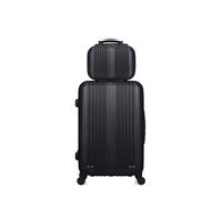 hero - lot de 2 - valise weekend et vanity lipari - noir noir G