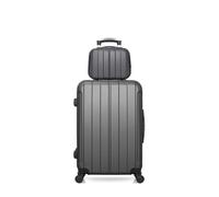 Ensemble de 2 valise bluestar - valise weekend et vanity napoli - gris fonce gris fonce G