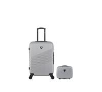 lot de 2 - valise weekend et vanity peter - gris