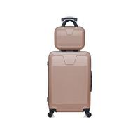Lot de 2 - Valise weekend et vanity SELENGA - ROSE - WAVE PARIS